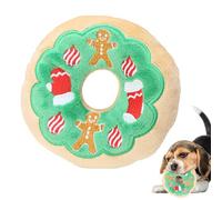 Talking Dog Toys | Squeaky Dog Plush Toy - Plush Dog Toys With Sounds, Gingerbread Man Antlers Pet Stuffed Toys for Boredom Dogs