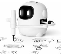 Talking Drawing Robot for Kids with 150 Read-Aloud Cards | 12 Markers, 5 Brushes & Wipe-Clean Drawing Board | Smart Screen-Free Montessori STEM Toy | Learn to Draw Birthday Gift Boys Girls 3 4 5 6 7 8