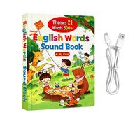 Talking Educational Toy Children Learning Book Early Learning Sound-Book | Phonics Flash Cards, 20×26.8×1.8cm, For Birthday Carnival Party Home Family Time Boys Hobby Activity Indoor Holiday Playhouse