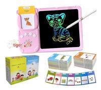 Talking Flash Cards for Toddlers - LCD Writing Tablet Kids,Drawing Tablet Toddler Toys 510 Sight Words Learning Montessori,Autism & Speech Therapy Toys for Children Gifts (Pink)