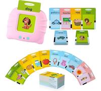 Talking Flash Cards for Toddlers - Montessori Educational Learning Toy, Pocket Speech & Language Cards for Kids Ages 3 4 5 6 Autism Interactive Gift for Kids
