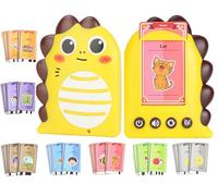 Talking Flash Cards Learning Toys for Toddlers - English Speech Therapy Audible Educational Activity - Preschool Learning Interactive Gift for Kids