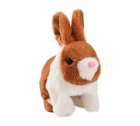 Talking for Adults My Realistic Bunny Toy Realistic Bunny Toy For Kids Perfect Impersonator Of Kind Toys Kids Jumping Twitching And Shaking Ears Handmade Singing (D, One Size)
