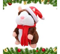 Talking Hamster - Electronic Plush Pet Toy, Repeats What You Say, Talking Hamster Doll, Interactive Sound Play For Kids, Girls, Boys, Learning, Entertainment Playtime And Home Use