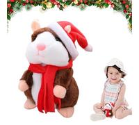Talking Hamster Toy - PP Cotton 15cm | Learn To Talk Hamster Doll | Talking Hamsters Repeats What You Say Mimicry Pet With Recording Function For Kids Interactive Play And Gift Idea Use