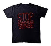 Talking Heads Men's Stop Making Sense Cotton T-Shirt in Black | Size: XL Talking Heads Black XL