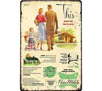 Talking Heads This Must Be The Place S Housing Sign For Home Coffee Garden Wall Decor Wall Decor Poster Metal Sign 8X12 Inches