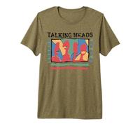 Talking Heads Yellow Retro Graphic Premium T-Shirt