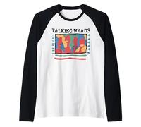 Talking Heads Yellow Retro Graphic Raglan Baseball Tee