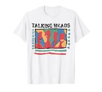 Talking Heads Yellow Retro Graphic Value Graphic T-Shirt, Men, White, L