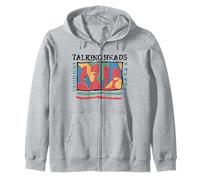 Talking Heads Yellow Retro Graphic Zip Hoodie