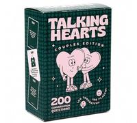 Talking Hearts Conversation Cards - Couple Card Game for Date Nights & Travel Adventures | Great Gift for Couples - 200 Questions & 2 Wild Cards