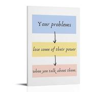 Talking Helps Mental Health Canvas Wall Art Posters: Aesthetic Prints for Bedroom, Dorm Room Decor 16x24inch(40x60cm)