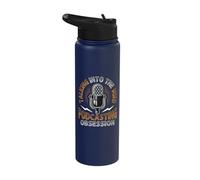 Talking Into The Void Podcasting Obsession Audio Podcaster Stainless Steel Insulated Water Bottle