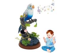 Talking Parrot - Cute Electric Battery Operated Control Voice Simulation Parrots | Sparrow Bird Electronic Toy, Electric Parrot Induction Toy for Garden, Home, Office | Interactive Talking Pet Toys