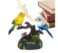 Talking Parrot - Electric Voice Simulation Bird Toy | Battery Operated Control Voice Simulation Parrots | 400g Cute Sparrow Bird Repeats What You Say, Electric Parrot Induction Toy For Garden