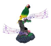Talking Parrot - Electric Voice Simulation Bird Toy | Battery Operated Control Voice Simulation Parrots | 400g Cute Sparrow Bird Repeats What You Say, Electric Parrot Induction Toy For Garden
