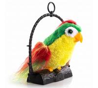 Talking Parrot, Interactive Record/Repeat Bird Toys for Kids, Green | Interactive Record/Repeat, Sound-Activated, Vivid Plush Design, Easy Kid Operation, Indoor Play Fun