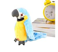 Talking Parrot - Plush Bird Speaking Tool,Interactive Twerking Repeating Parrot for Christmas Birthday Nursery Bedtime Backyard Outdoor Travel Daycare Classroom