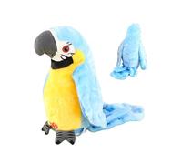 Talking Parrot Plush Toy,Electronic Sing Dancing Bird Toy,Record Animated Repeat Interactive Doll,Wing Movement What You Say Stuffed Animal