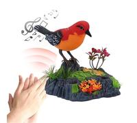 Talking Parrot Toy,Electronic Talking Repeating Parrot Singing Chirping Bird with Motion Sensor Activation Pronunciation,Kids Electric Animal Toy,Electric Animal Toy (Red)
