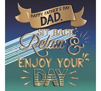 Talking Pictures Dad Enjoy Your Day Father's Day Greeting Card Embellished Hand-Finished Cards SCFR016