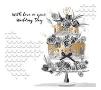 Talking Pictures Wedding Card - with Love on Your Wedding Day - Wedding Cake