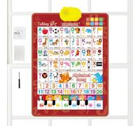 Talking Poster | Bilingual Alphabet Numbers Games,English & Spanish Learning Poster with Music - for Age 1-6 Boys Girls Preschool Birthday Holiday Parties Christmas Classroom