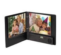 Talking Products Photo Album, MP3 & Voice Recordable. 2 Hours Recording Time. Faux Leather Cover. 7x5 30 Pages. For Family Anniversary Baby Holiday Memory Books or Adoption (Deluxe Edition)