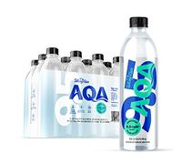 Talking Rain AQA Enhanced Ionized Bottled Water, 9.5 pH, with Electrolytes and Minerals Added for Taste, 20 fl oz Bottle (Pack of 12)