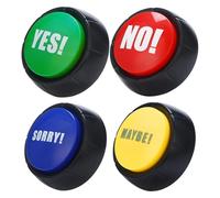 Talking Response Pads - Voice Feedback Clickers, Enhanced Volume Clarity | Teacher Instruction Equipment, Affirmative Negative Communication Support, Team Activity Use, Education Practice Involvement