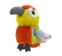 Talking Singing Stuffed Animal Bird,Rechargeable Touch Activated Parrot Interactive Flapping Pendan Toys,Flapping Wings Bird