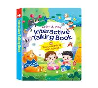 Talking Sound Books - USB Rechargeable Interactive Book, Realistic Animal Sound Collection, Educational Listening Activity | Early Learning For Kids Boys Girls Home Car School Travel