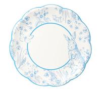 Talking Tables 10 x Paper Plates, Disposable Blue and White Tableware for Kids, Boys, Girls, Adults, Easter, 1st Birthday, Baby Shower, BBQ, Tea Party, Home Recyclable, 23 cm
