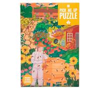 Talking Tables 1000 Piece Bee Jigsaw Puzzle for Adults - Beehive Garden Scene, Matching Poster & 20 Trivia Questions | Nature Gift