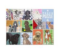 Talking Tables 1000 Piece Dog Jigsaw Puzzle-Illustrated Animals with Matching Poster & Breeds Trivia Sheet | Birthday Present, Gifts for Adults or Kids, Pets, Wall Art, DOG1000