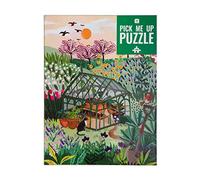 Talking Tables 1000 Piece Garden Jigsaw Puzzle - Matching Poster & Trivia Sheet, British Flowers & Birds, Gift for Gardeners, Wall Art