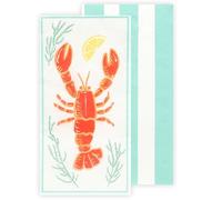 Talking Tables 16 x Premium Lobster Napkins Paper Disposable Napkins Serviettes for Coastal Summer Dining & Decoupage. Picnics BBQs - Disposable Guest Towels Made from Recycled Paper 40cm 3ply