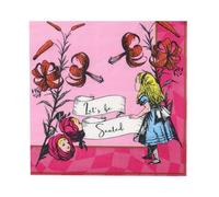 Talking Tables | 20 Pack | Alice in Wonderland Disposable Paper Napkins, Supplies for Mad Hatter Tea Party, Birthday, Onederland, Baby Shower, Decoupage, Home Recyclable