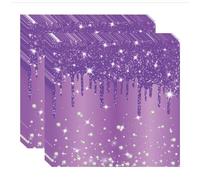 Talking Tables 20-Pack Purple Paper Serviettes | Soft Disposable Party Napkins for Birthdays, Christmas, Weddings & All Occasions, Bulk Catering Tableware - Purple Assortment