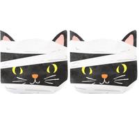 Talking Tables 20 x Paper Napkins Cat Shaped Serviettes, Disposable, Recyclable 33 x 33cm Elegant Red and White Festive Tableware Xmas Catering, Halloween, Birthday Party for Kids (Pack of 2)