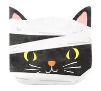 Talking Tables 20 x Paper Napkins Cat Shaped Serviettes, Disposable, Recyclable 33 x 33cm Elegant Red and White Festive Tableware Xmas Catering, Halloween, Birthday Party for Kids