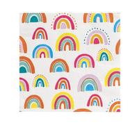 Talking Tables 20 x Rainbow Cocktail Napkins, Disposable Serviettes, Baby Shower, Kids Party, 1st Birthday, Easter, Mother’s Day, Recycled Packaging, Made in EU, 3ply, 25cm