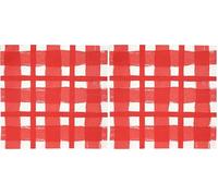 Talking Tables 20 x Red Gingham Disposable Napkins, Recycled Checkered Paper Serviettes for Picnics & Al Fresco Summer Dining Eco-Friendly for Birthday Easter, Weddings, BBQ, Decoupage 3ply 33cm