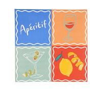 Talking Tables 20 x Summer Cocktail Napkins, Recycled Paper Serviettes for Picnics & Al Fresco Dining, Eco-Friendly & Recyclable, Ideal for Birthday Buffet, Weddings, BBQ, Decoupage 3ply 25cm