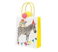 Talking Tables 8 x Safari Animal Themed Paper Party Bags for Girls & Boys Baby Shower | Jungle Zoo, Madagascar Eco-Friendly Treatbags for Kids Birthdays