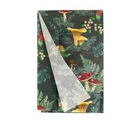 Talking Tables 4 x Forest Mushroom Themed Tissue Paper Sheets for Xmas Presents Food Hampers | Festive Christmas Wrapping for Adults or Kids |Plastic Free & Recyclable at Home | 70cm x 50cm.