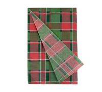 Talking Tables 4 x Green and Red Tartan Tissue Paper Sheets for Xmas Presents Food Hampers | Festive Christmas Gift Wrapping, Widely Recycled | Plastic Free & Recyclable at Home | 70cm x 50cm