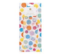 Talking Tables 4 x Wrapping Tissue Paper for Gifts, Colourful Happy Face Sheets, for Kids Birthday Party Tableware, DIY, Decorations, Recyclable, Eco-Friendly, 70 x 50 cm