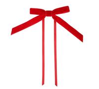 Talking Tables 8 x Red Velvet Gift Bows Luxury Reusable Ribbon Bows for Christmas Wrapping, Party Décor, Wedding Decorations, Craft Projects, Present Gift Wrap Accessories